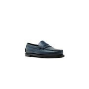 Blauwe leren ballerina`s Sebago , Blue , Dames