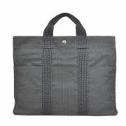 Pre-owned Canvas totes Hermès Vintage , Gray , Dames