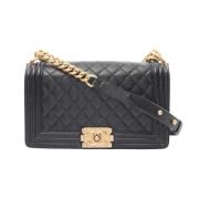 Pre-owned Leather chanel-bags Chanel Vintage , Black , Dames