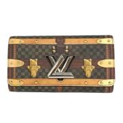 Pre-owned Canvas wallets Louis Vuitton Vintage , Brown , Dames