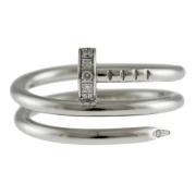 Pre-owned White Gold rings Cartier Vintage , Gray , Dames