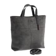 Pre-owned Suede gucci-bags Gucci Vintage , Gray , Dames