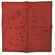 Pre-owned Silk scarves Cartier Vintage , Red , Dames