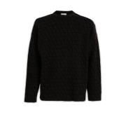 Round-neck Knitwear Valentino Garavani , Brown , Heren