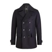 Milford Peacoat Wol Kasjmier Mix Belstaff , Blue , Heren