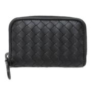 Pre-owned Leather wallets Bottega Veneta Vintage , Black , Dames