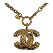 Pre-owned Metal chanel-jewelry Chanel Vintage , Yellow , Dames