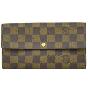 Pre-owned Canvas wallets Louis Vuitton Vintage , Brown , Dames