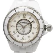 Pre-owned Stainless Steel watches Chanel Vintage , White , Dames