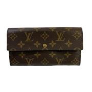 Pre-owned Canvas wallets Louis Vuitton Vintage , Brown , Dames