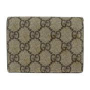 Pre-owned Canvas wallets Gucci Vintage , Beige , Unisex