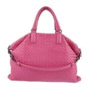 Pre-owned Leather handbags Bottega Veneta Vintage , Pink , Dames