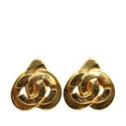 Pre-owned Fabric chanel-jewelry Chanel Vintage , Yellow , Dames