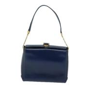 Pre-owned Leather gucci-bags Gucci Vintage , Blue , Dames