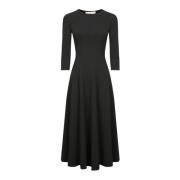 Zwarte Elegante Jurk voor Vrouwen Blanca Vita , Black , Dames