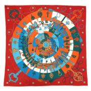 Pre-owned Silk scarves Hermès Vintage , Multicolor , Unisex