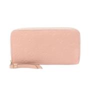 Pre-owned Leather wallets Louis Vuitton Vintage , Pink , Dames