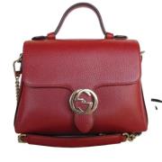 Pre-owned Leather gucci-bags Gucci Vintage , Red , Dames