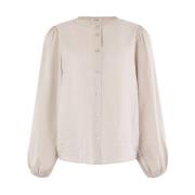 Lange mouw blouse Anna Van Toor , Beige , Dames