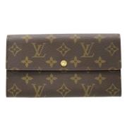 Pre-owned Canvas wallets Louis Vuitton Vintage , Brown , Heren