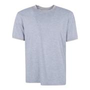 Stijlvolle Crew Neck T-shirt Licht Grijs Eleventy , Gray , Heren