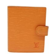 Pre-owned Leather wallets Louis Vuitton Vintage , Orange , Unisex