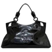 Pre-owned Leather handbags Cartier Vintage , Black , Dames