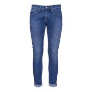 Skinny Stretch Jeans Dondup , Blue , Heren