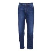 Klassieke denim jeans met DG-borduursel Dolce & Gabbana , Blue , Heren