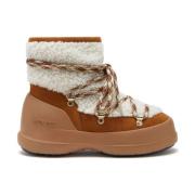 Bruine Enkellaarzen Moon Boot , Brown , Dames