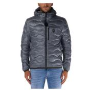 Korte Wave Puffer Jas Blauer , Gray , Heren