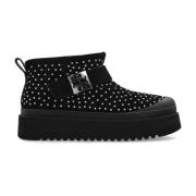 Sneeuwlaarzen met logo Tory Burch , Black , Dames