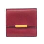 Pre-owned Leather wallets Bottega Veneta Vintage , Red , Dames