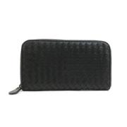 Pre-owned Leather wallets Bottega Veneta Vintage , Black , Dames