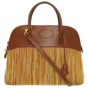 Pre-owned Canvas handbags Hermès Vintage , Brown , Dames