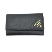 Pre-owned Leather key-holders Prada Vintage , Black , Unisex