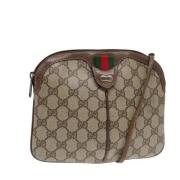 Pre-owned Leather gucci-bags Gucci Vintage , Beige , Dames