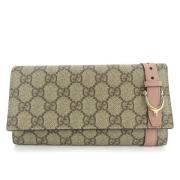 Pre-owned Canvas wallets Gucci Vintage , Brown , Dames