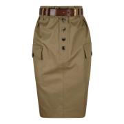 Cargo Rok Beige Saint Laurent , Beige , Dames