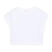 Rhinestone versierde Donna T-shirt Liu Jo , White , Dames