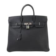 Pre-owned Leather handbags Hermès Vintage , Black , Dames