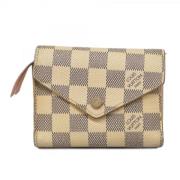 Pre-owned Fabric wallets Louis Vuitton Vintage , Beige , Dames