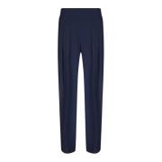 Blauwe Chique Broek Damesmode Norma Kamali , Blue , Dames