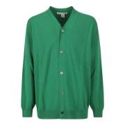 Heren Gebreide Cardigan Jeans Comme des Garçons , Green , Heren