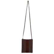 Pre-owned Canvas shoulder-bags Hermès Vintage , Brown , Dames