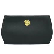 Pre-owned Leather clutches Cartier Vintage , Black , Dames