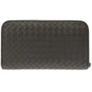 Pre-owned Leather wallets Bottega Veneta Vintage , Brown , Dames