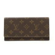 Pre-owned Canvas wallets Louis Vuitton Vintage , Brown , Dames