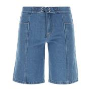 Romeo Denim Bermuda Shorts Gimaguas , Blue , Heren