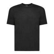 Zwarte T-shirt voor mannen Dell'oglio , Black , Heren